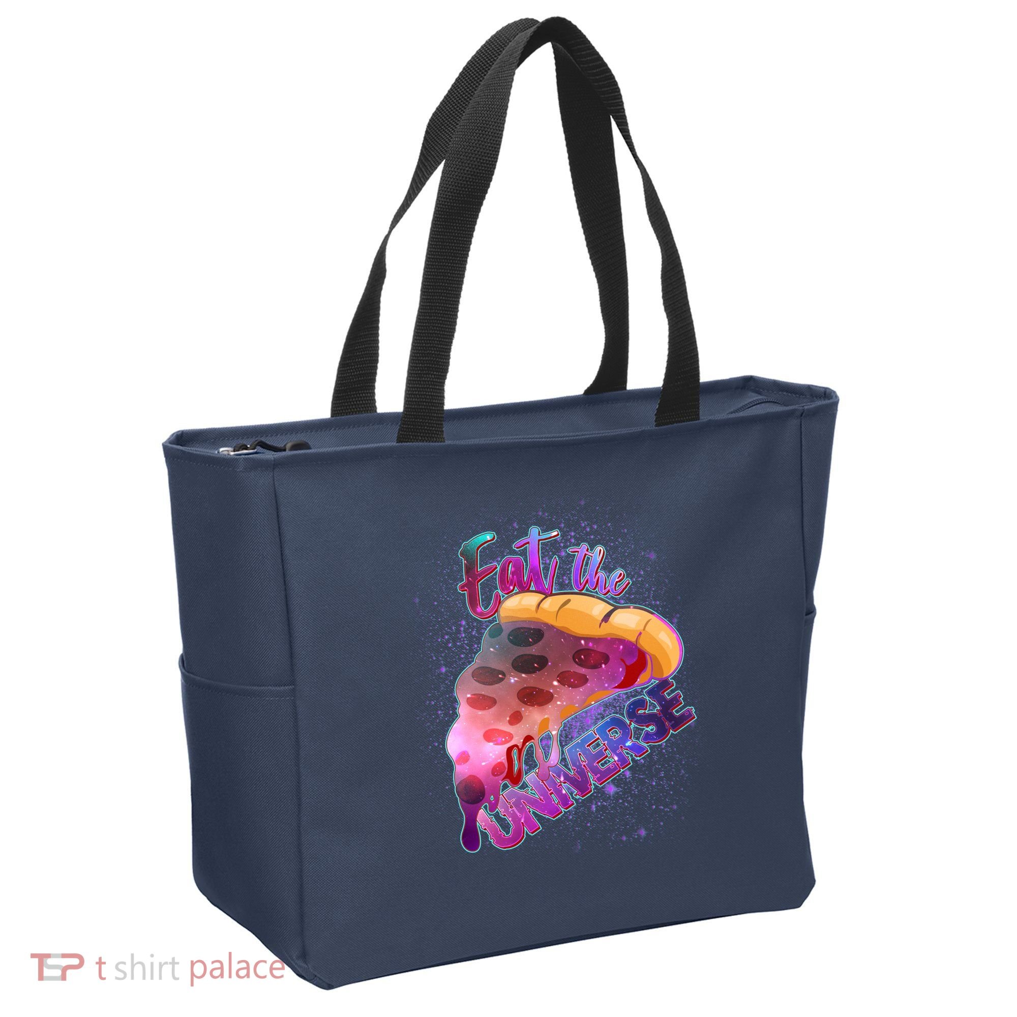 Eat the Universe Galaxy Pizza Tote Bag