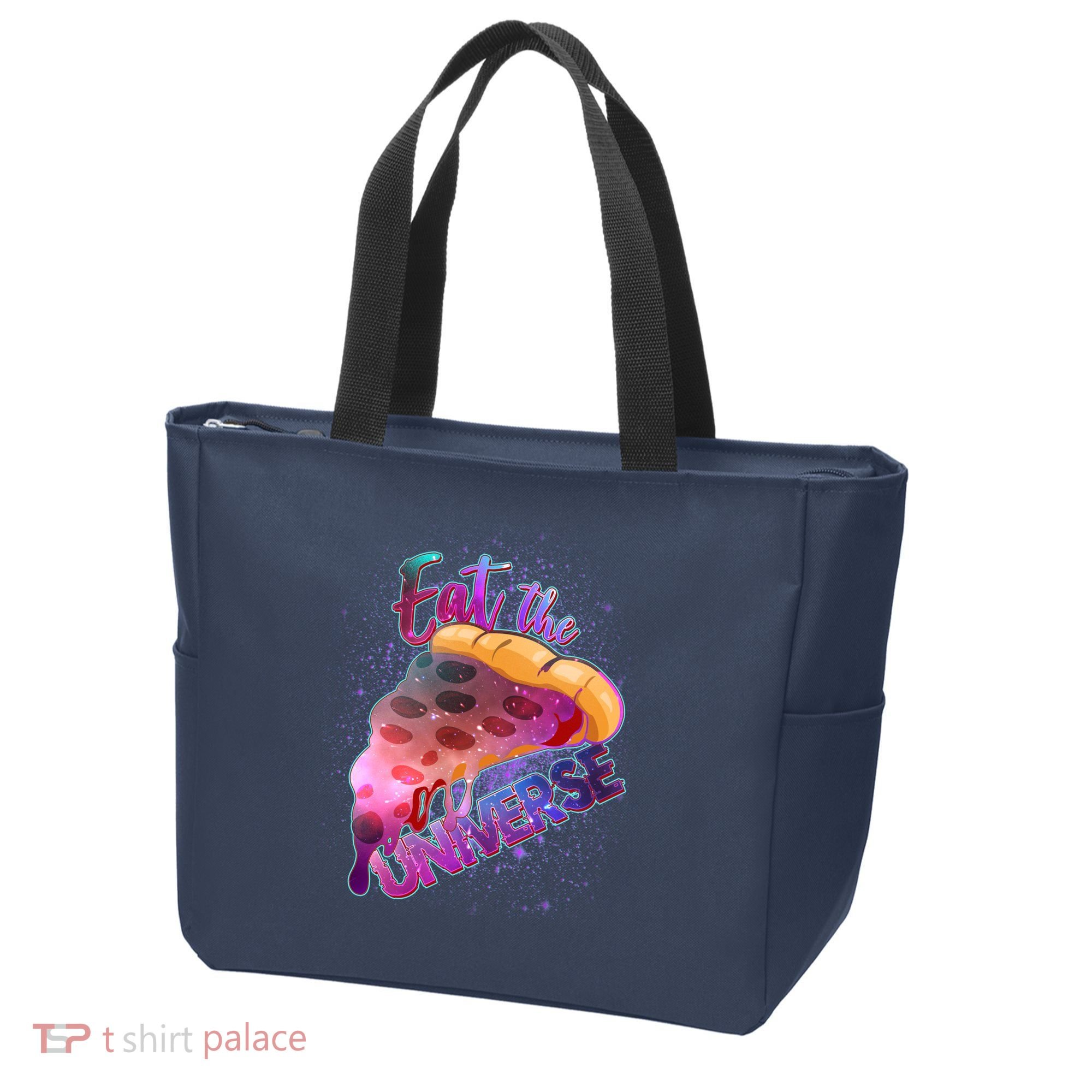 Eat the Universe Galaxy Pizza Tote Bag