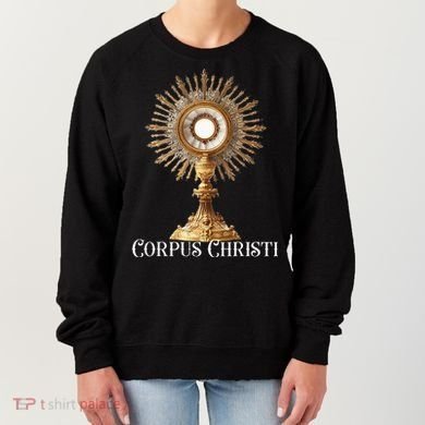 Eucharistic Adoration Traditional Latin Mass Catholic Women's Sweatshirt