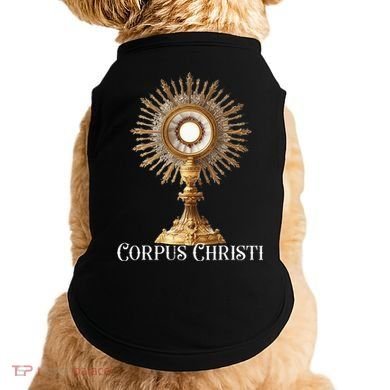 Eucharistic Adoration Traditional Latin Mass Catholic Doggie Tank