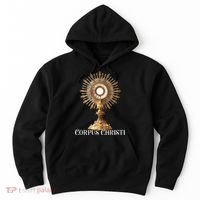 Eucharistic Adoration Traditional Latin Mass Catholic Hoodie thumb 0