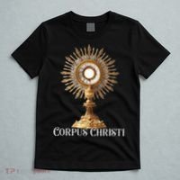 Eucharistic Adoration Traditional Latin Mass Catholic T-Shirt thumb 5