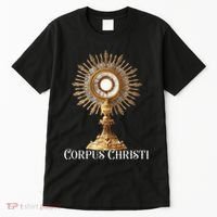 Eucharistic Adoration Traditional Latin Mass Catholic Tall T-Shirt thumb 0