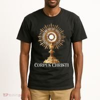 Eucharistic Adoration Traditional Latin Mass Catholic Tall T-Shirt thumb 2