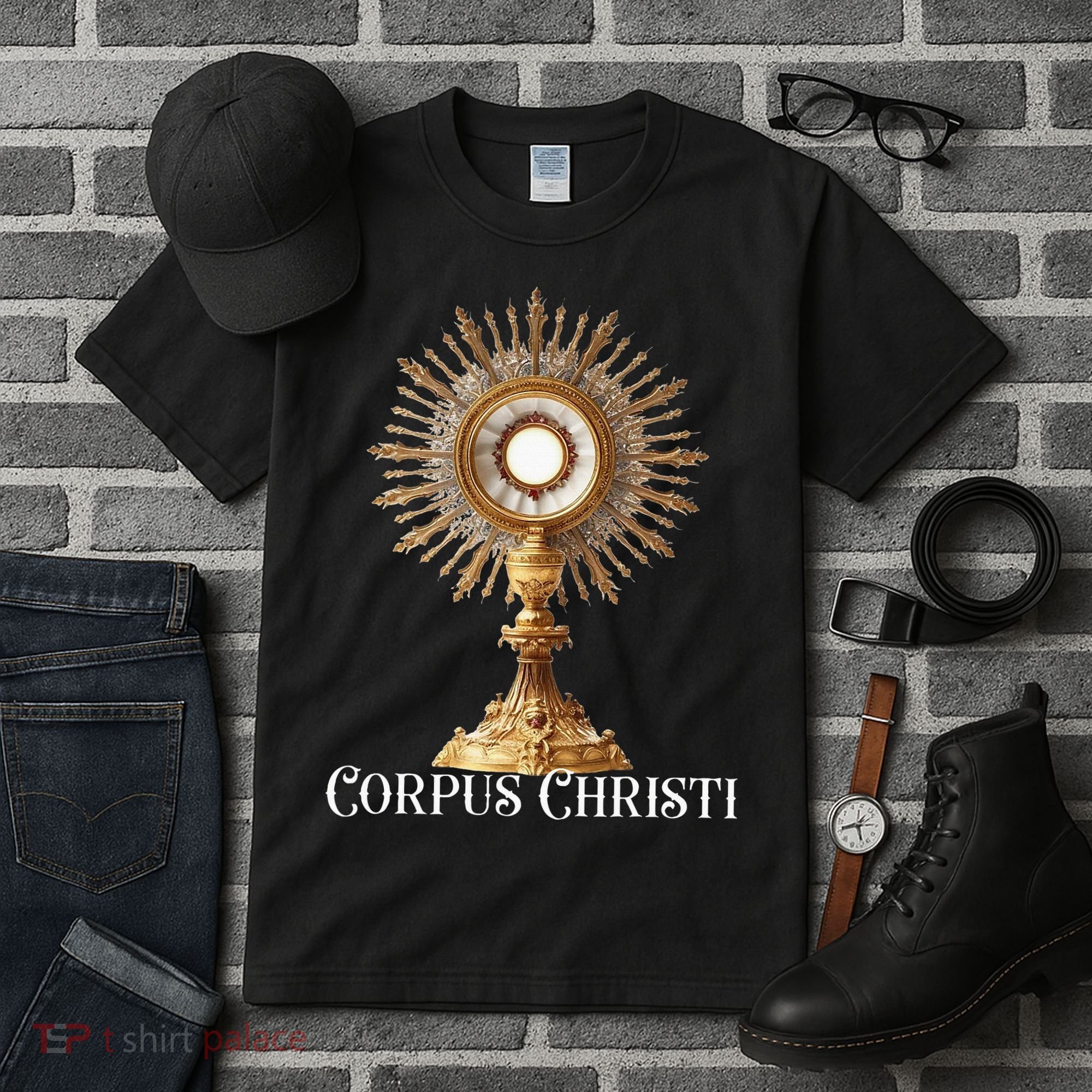 Eucharistic Adoration Traditional Latin Mass Catholic Tall T-Shirt