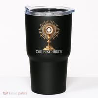 Eucharistic Adoration Traditional Latin Mass Catholic Tumbler thumb 0