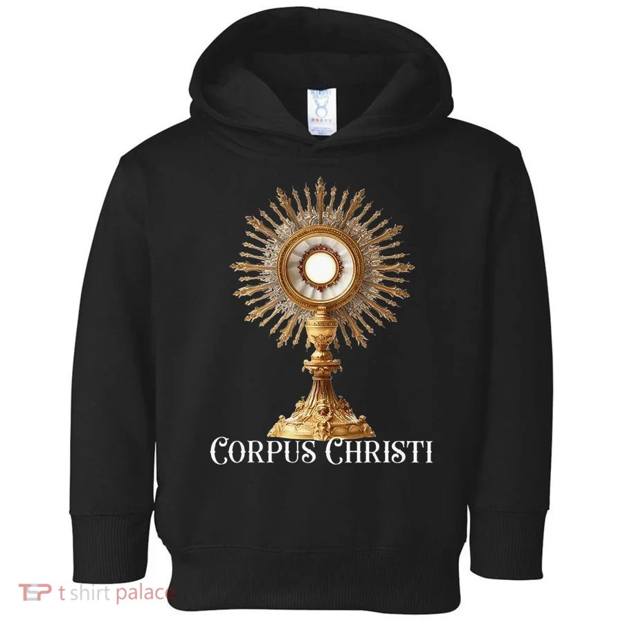 Eucharistic Adoration Traditional Latin Mass Catholic Toddler Hoodie