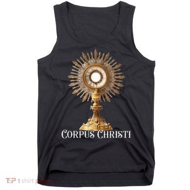 Eucharistic Adoration Traditional Latin Mass Catholic Tank Top