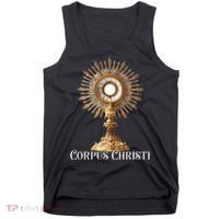 Eucharistic Adoration Traditional Latin Mass Catholic Tank Top thumb 0