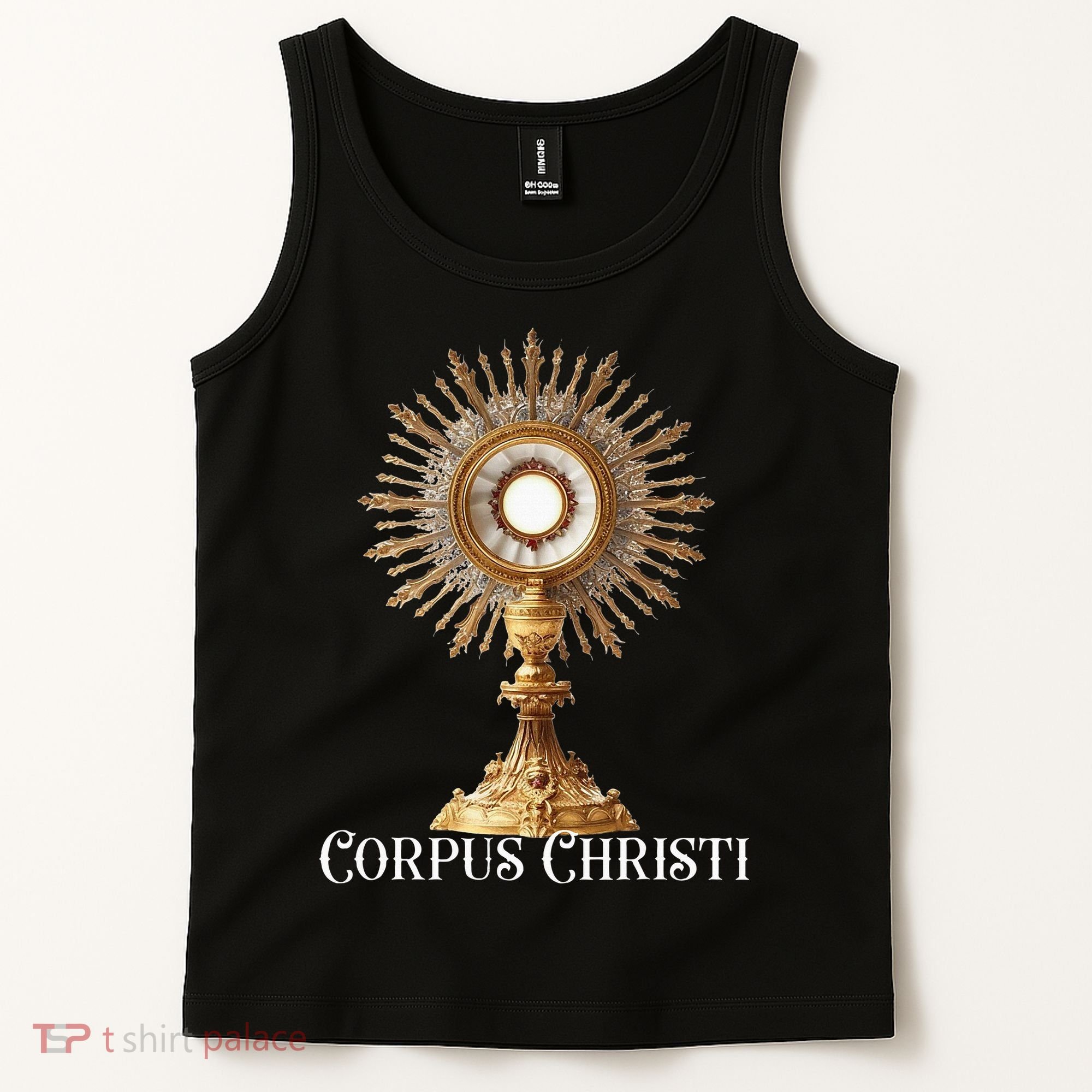 Eucharistic Adoration Traditional Latin Mass Catholic Tank Top