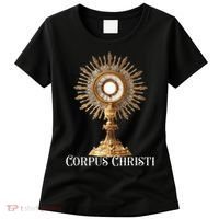 Eucharistic Adoration Traditional Latin Mass Catholic Women's T-Shirt thumb 0