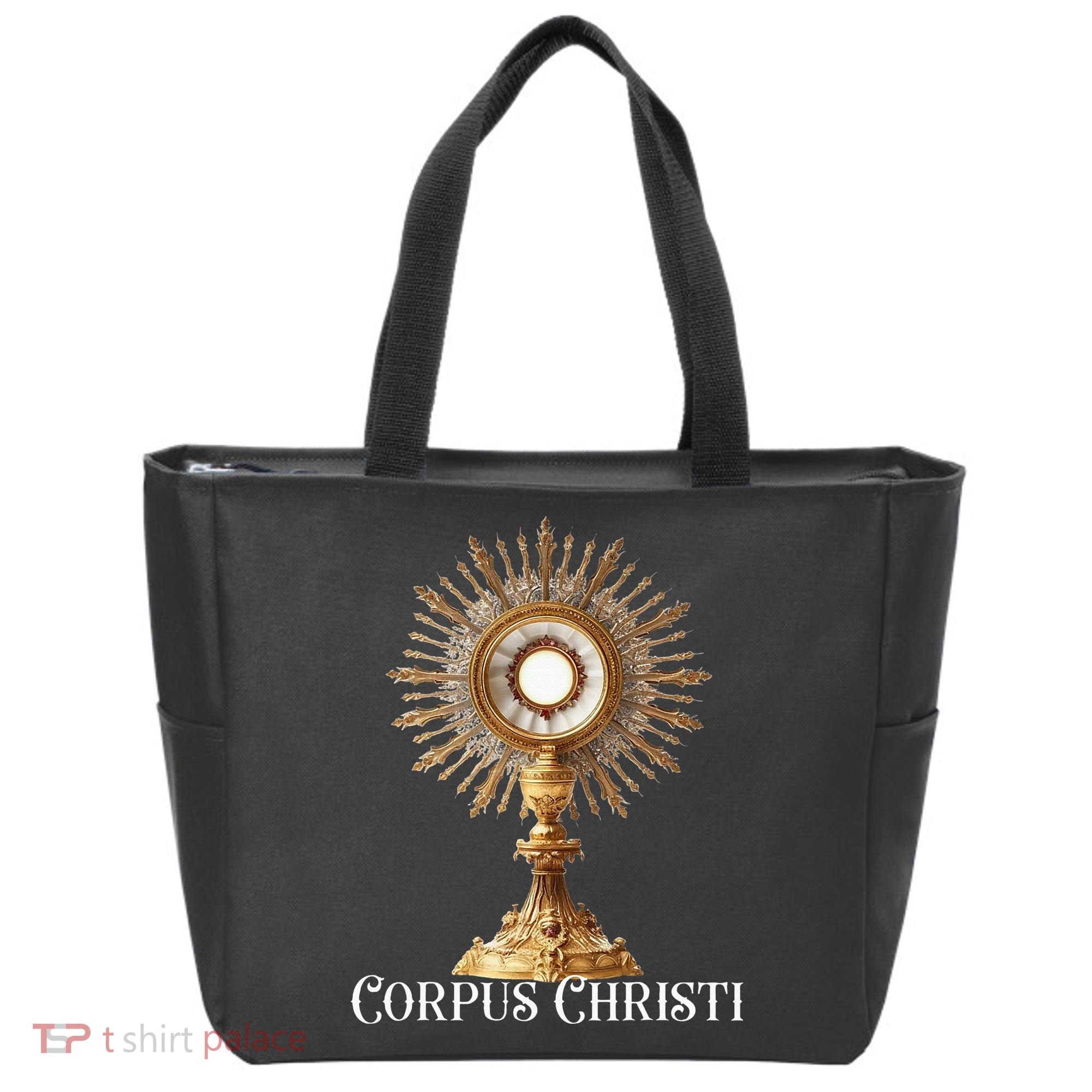 Eucharistic Adoration Traditional Latin Mass Catholic Tote Bag