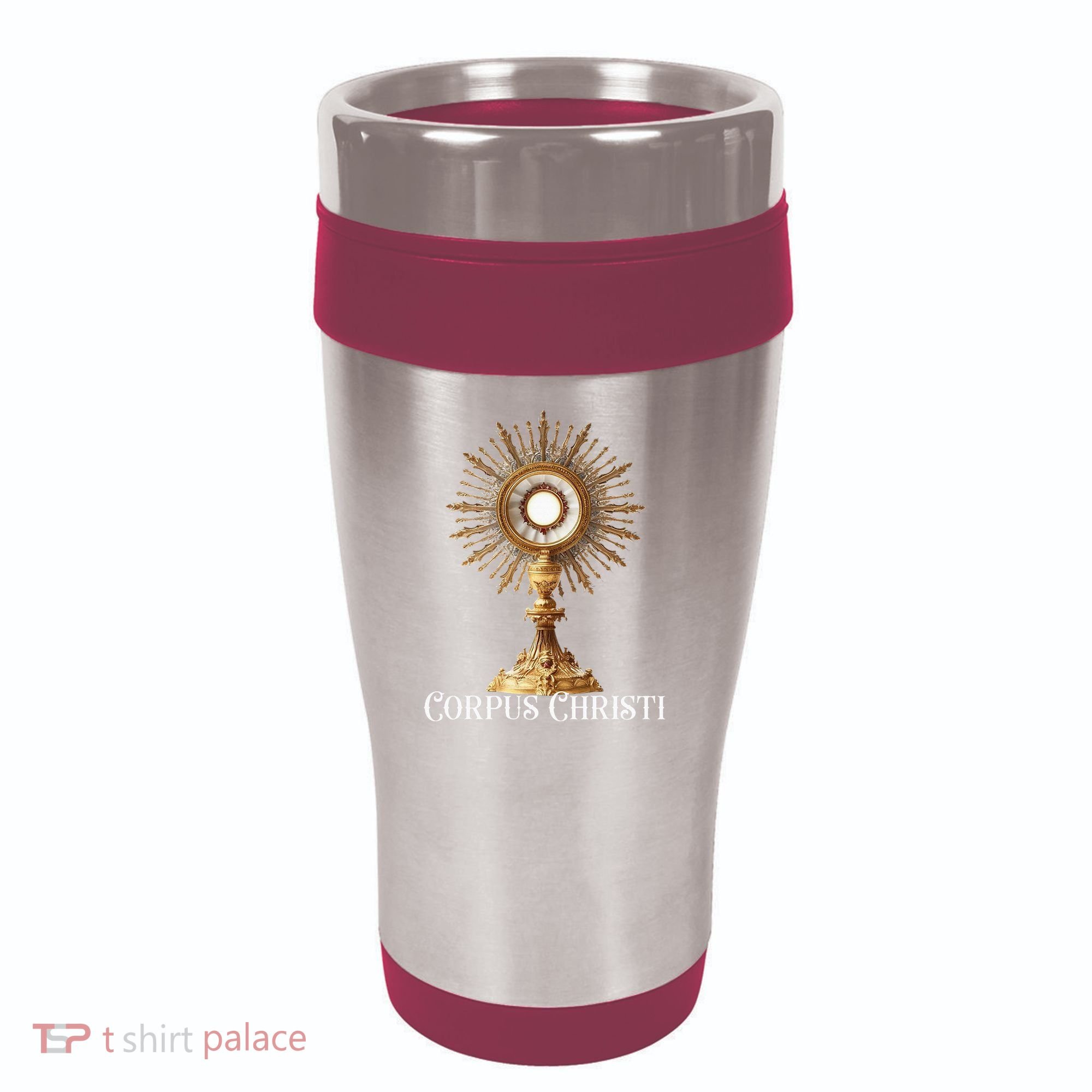 Eucharistic Adoration Traditional Latin Mass Catholic 16oz Travel Tumbler