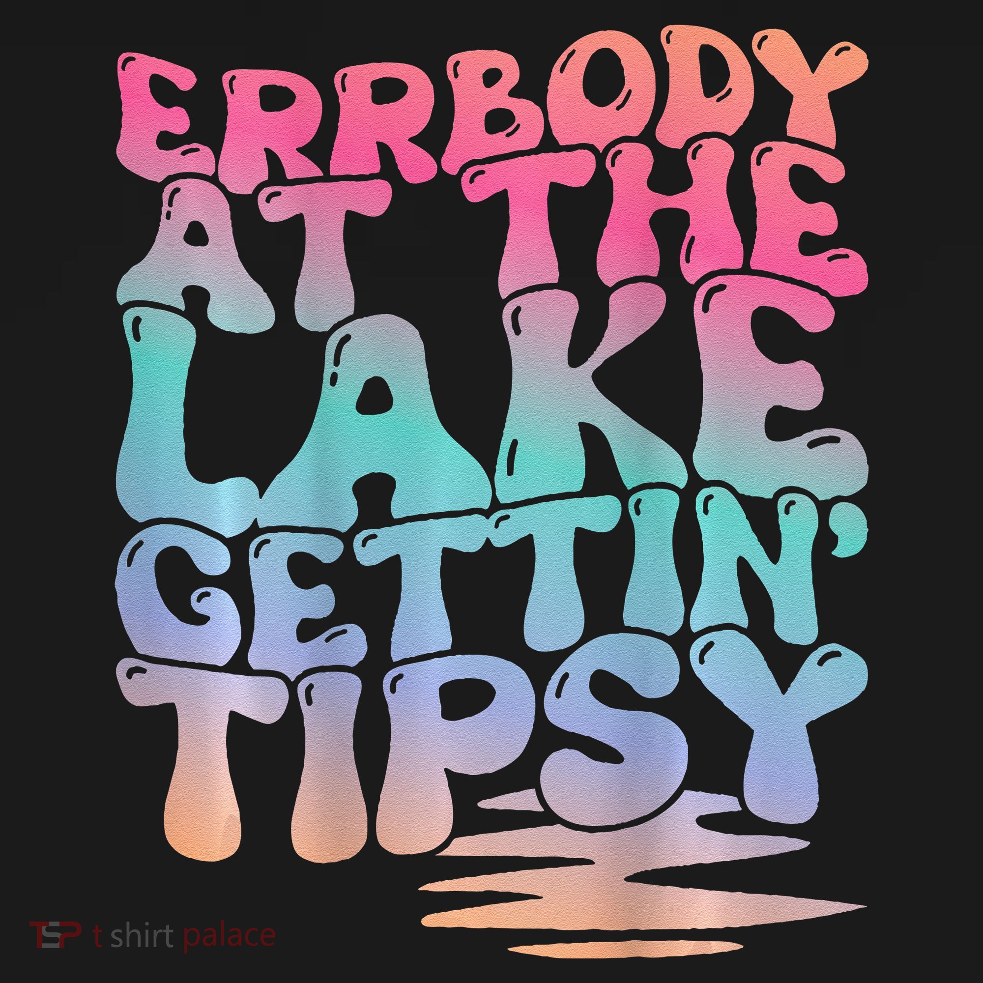 Errbody At The Lake Gettin Tipsy Lake Life Summer Trendy Women's Hoodie