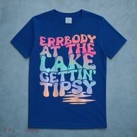 Errbody At The Lake Gettin Tipsy Lake Life Summer Trendy T-Shirt thumb 5
