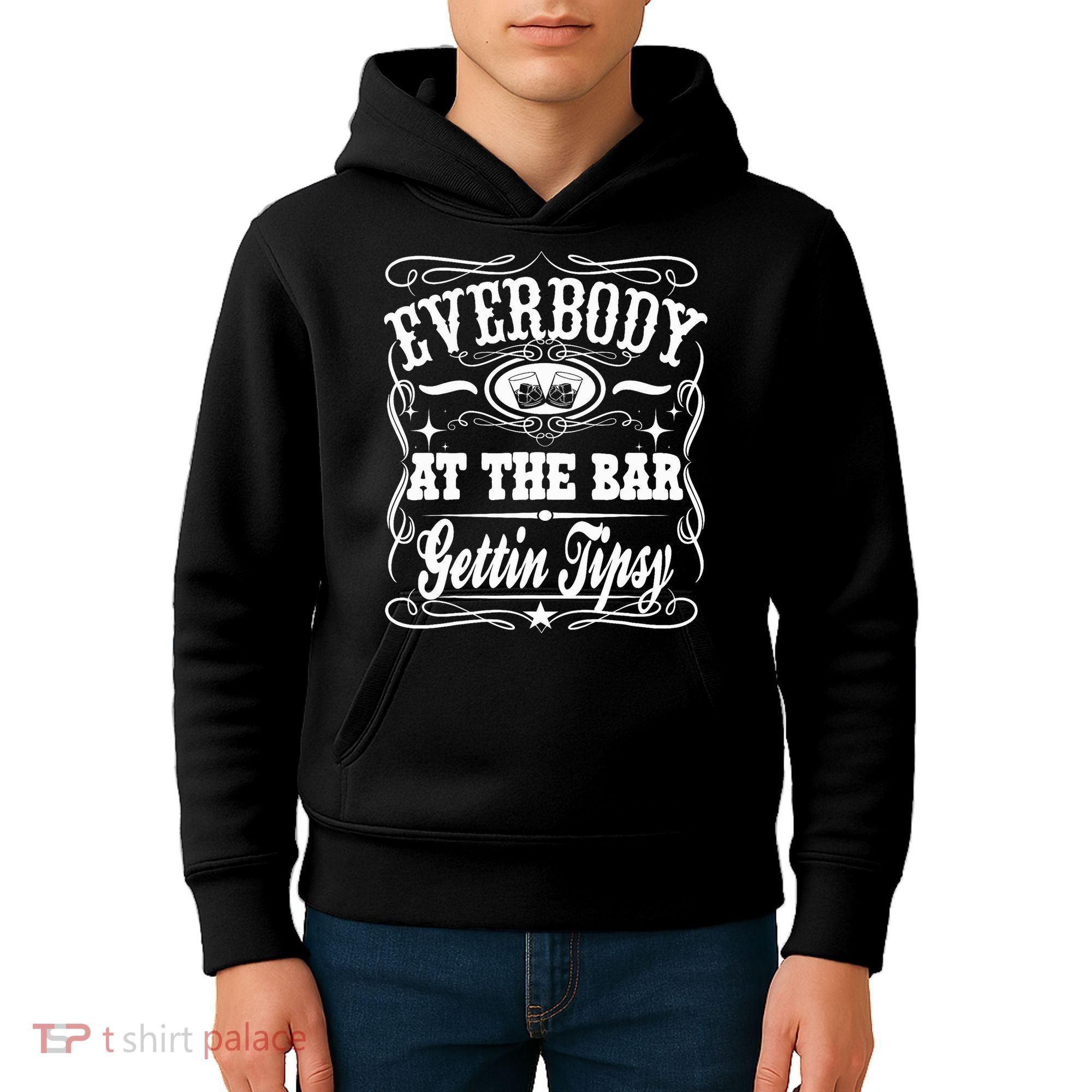 Everybody At The Bar Gettin Tipsy Whiskey Kids Hoodie