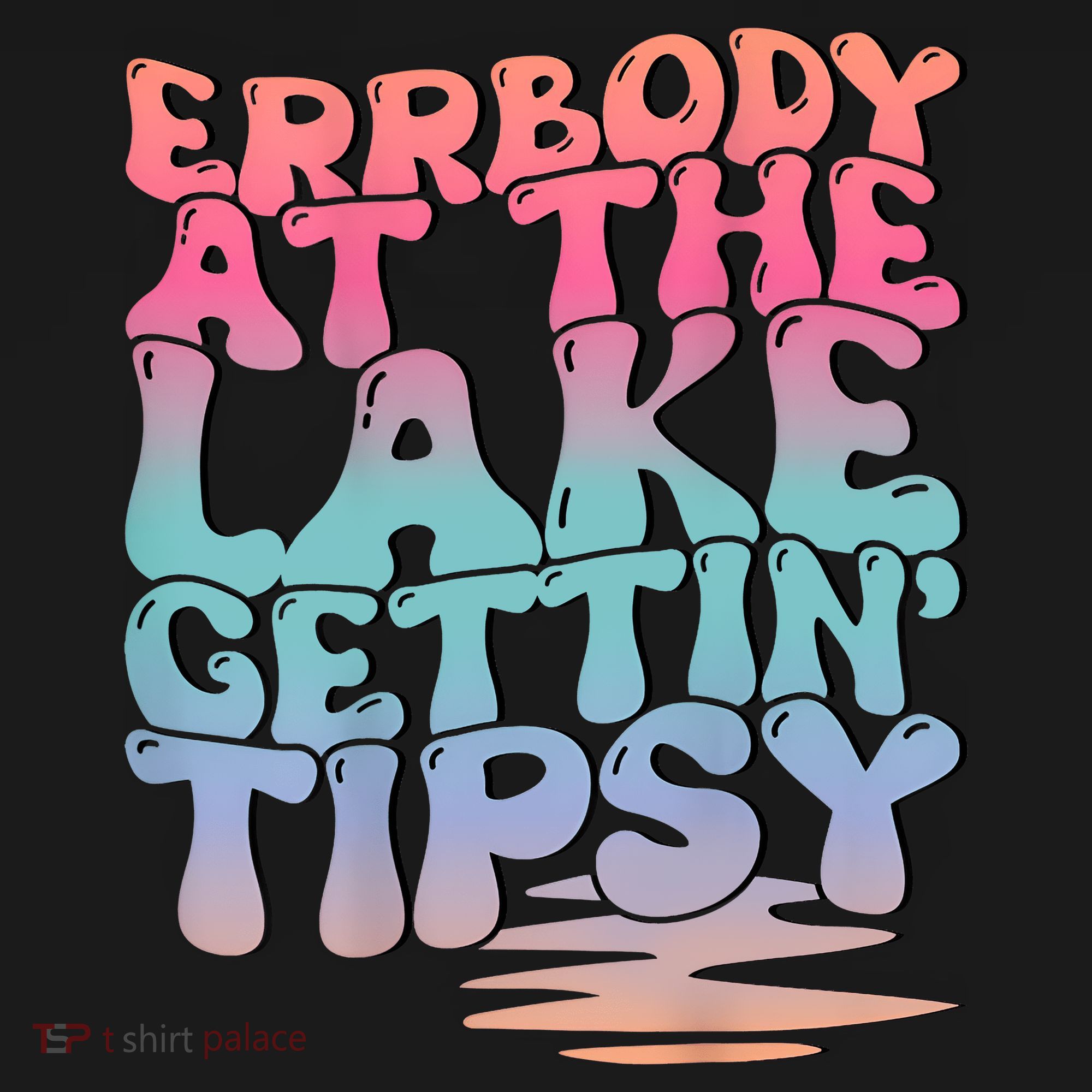 Errbody At The Lake Gettin Tipsy Lake Life Summer Trendy Sweatshirt