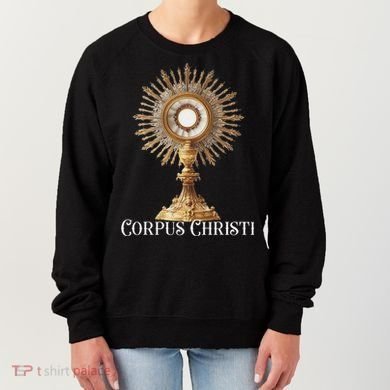 Eucharistic Adoration Traditional Latin Mass Catholic Women's Sweatshirt