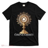 Eucharistic Adoration Traditional Latin Mass Catholic T-Shirt thumb 0