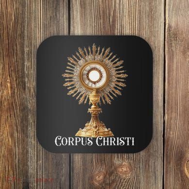 Eucharistic Adoration Traditional Latin Mass Catholic Coaster
