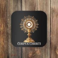 Eucharistic Adoration Traditional Latin Mass Catholic Coaster thumb 0