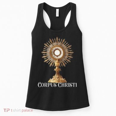 Eucharistic Adoration Traditional Latin Mass Catholic Women's Tank Top
