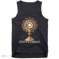 Eucharistic Adoration Traditional Latin Mass Catholic Tank Top thumb 0