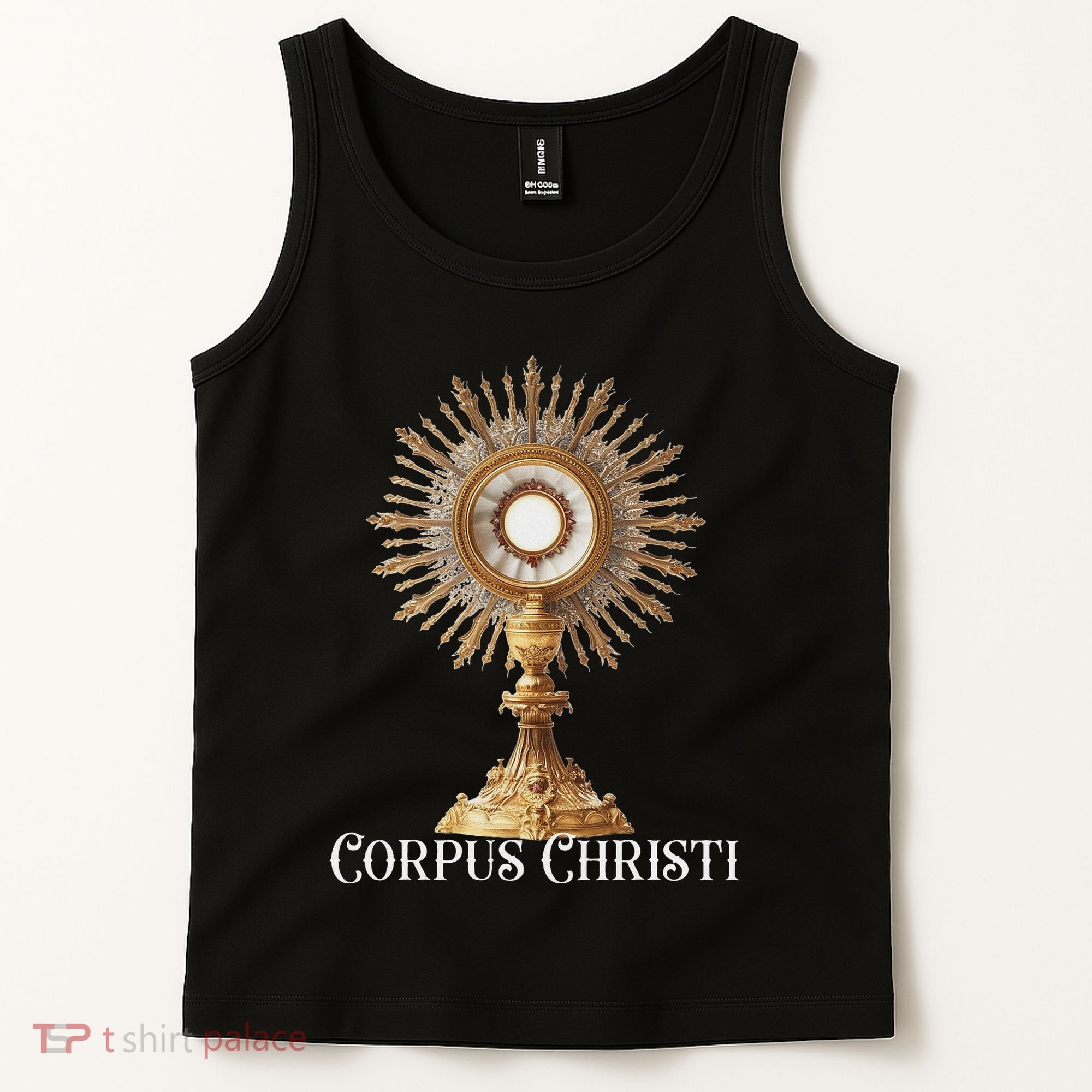 Eucharistic Adoration Traditional Latin Mass Catholic Tank Top