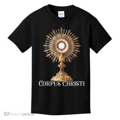 Eucharistic Adoration Traditional Latin Mass Catholic Kids T-Shirt