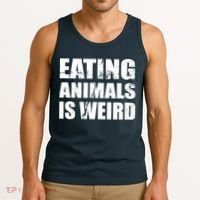 Eating Animals Is Weird Tank Top thumb 3