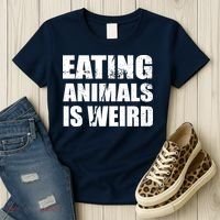 Eating Animals Is Weird Women's T-Shirt thumb 3
