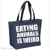 Eating Animals Is Weird Tote Bag thumb 2