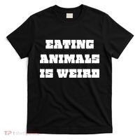Eating Animals Is Weird Vegan Vegetarian Funny Parody T-Shirt thumb 0