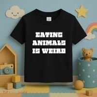 Eating Animals Is Weird Vegan Vegetarian Funny Parody Toddler T-Shirt thumb 3