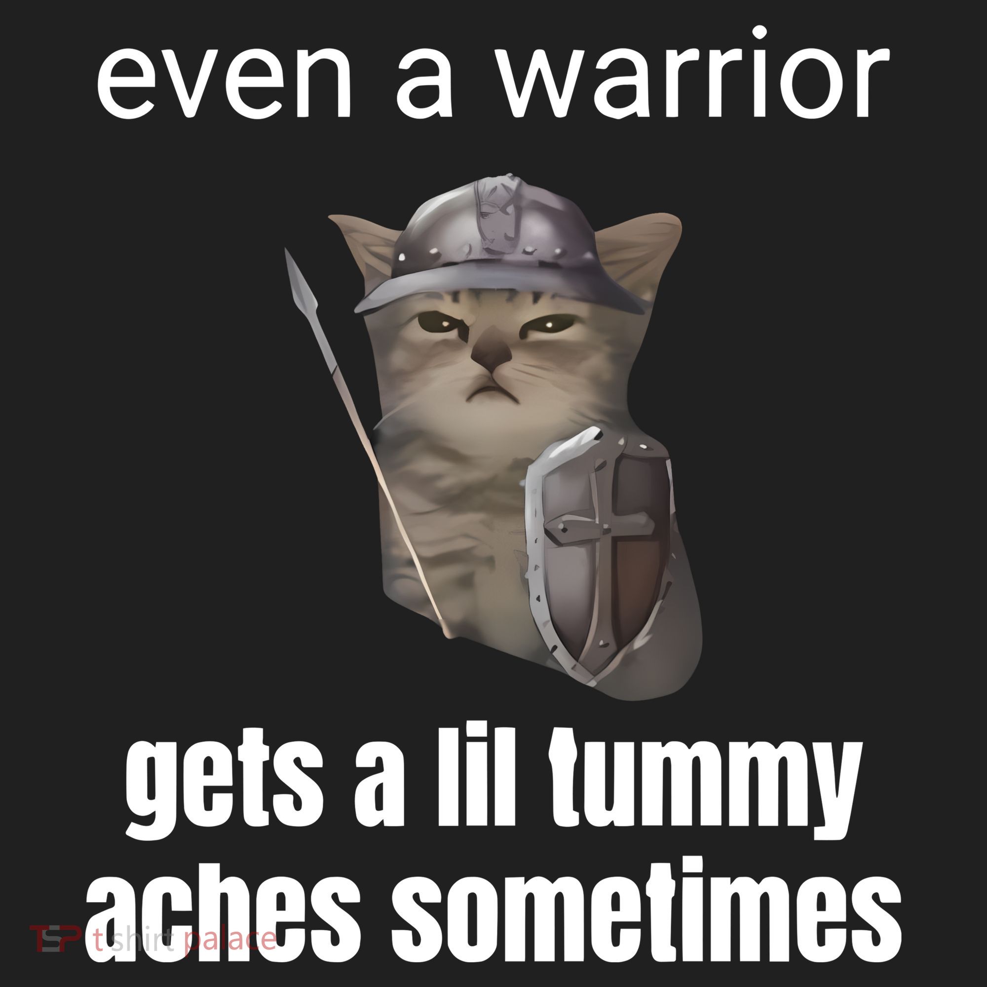 Even A Warrior Gets A Lil Tummy Aches Sometimes Golf Towel