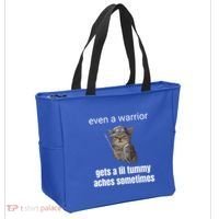 Even A Warrior Gets A Lil Tummy Aches Sometimes Tote Bag thumb 2