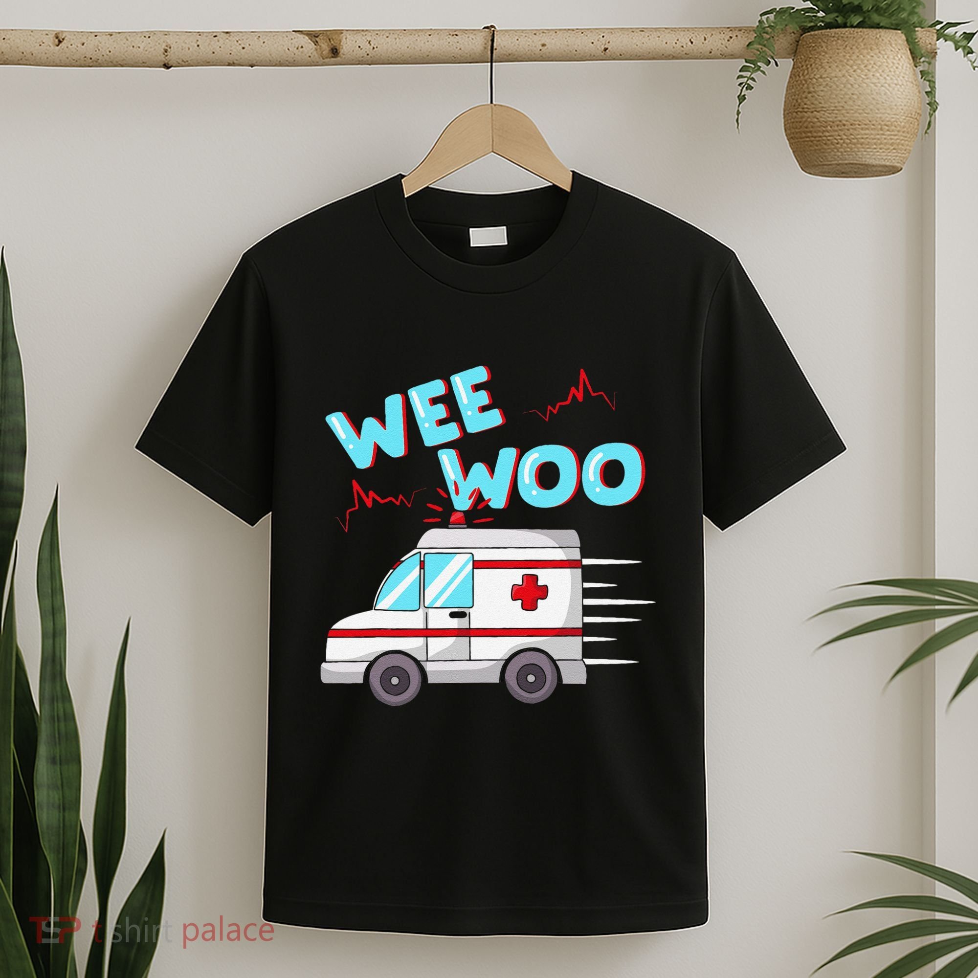 Ems Ambulance Wee Woo Paramedic Emt Gift Boo Boo Bus T-Shirt