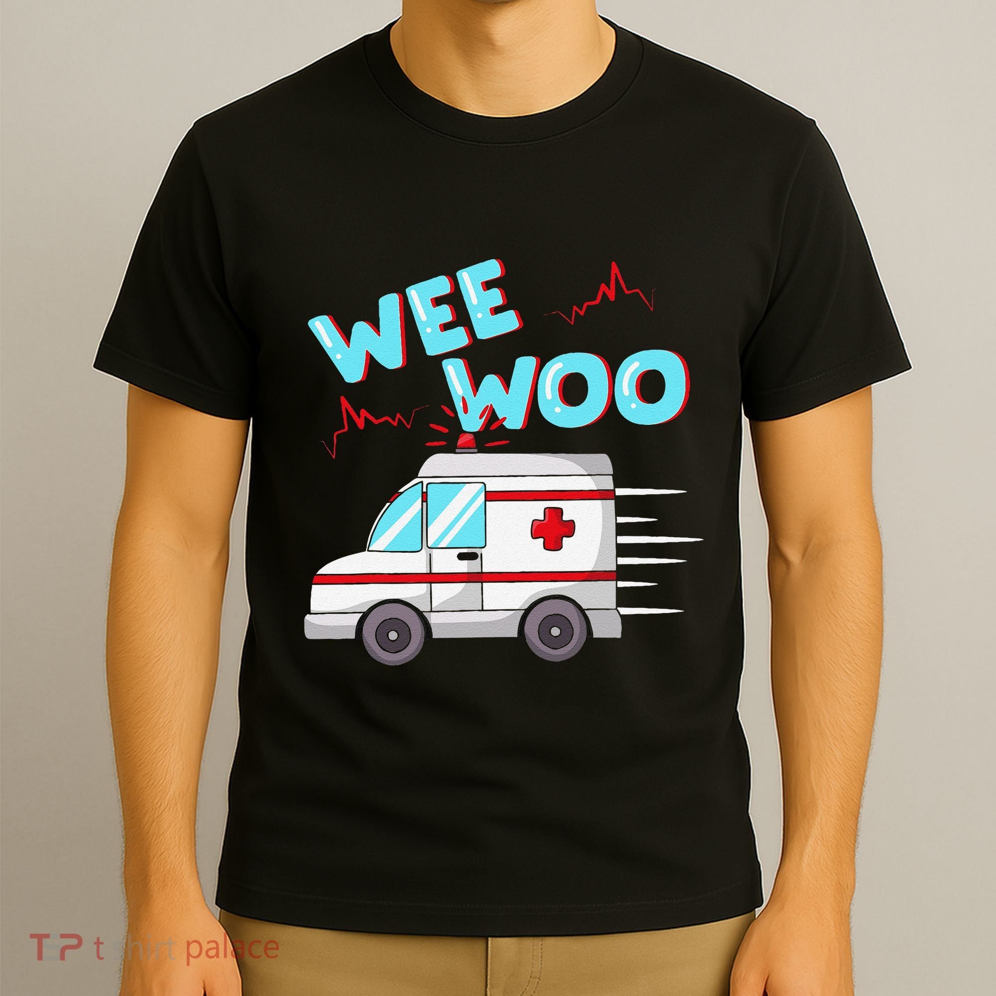 Ems Ambulance Wee Woo Paramedic Emt Gift Boo Boo Bus T-Shirt