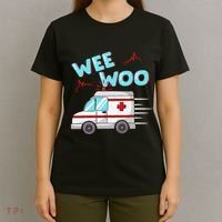 Ems Ambulance Wee Woo Paramedic Emt Gift Boo Boo Bus T-Shirt thumb 4