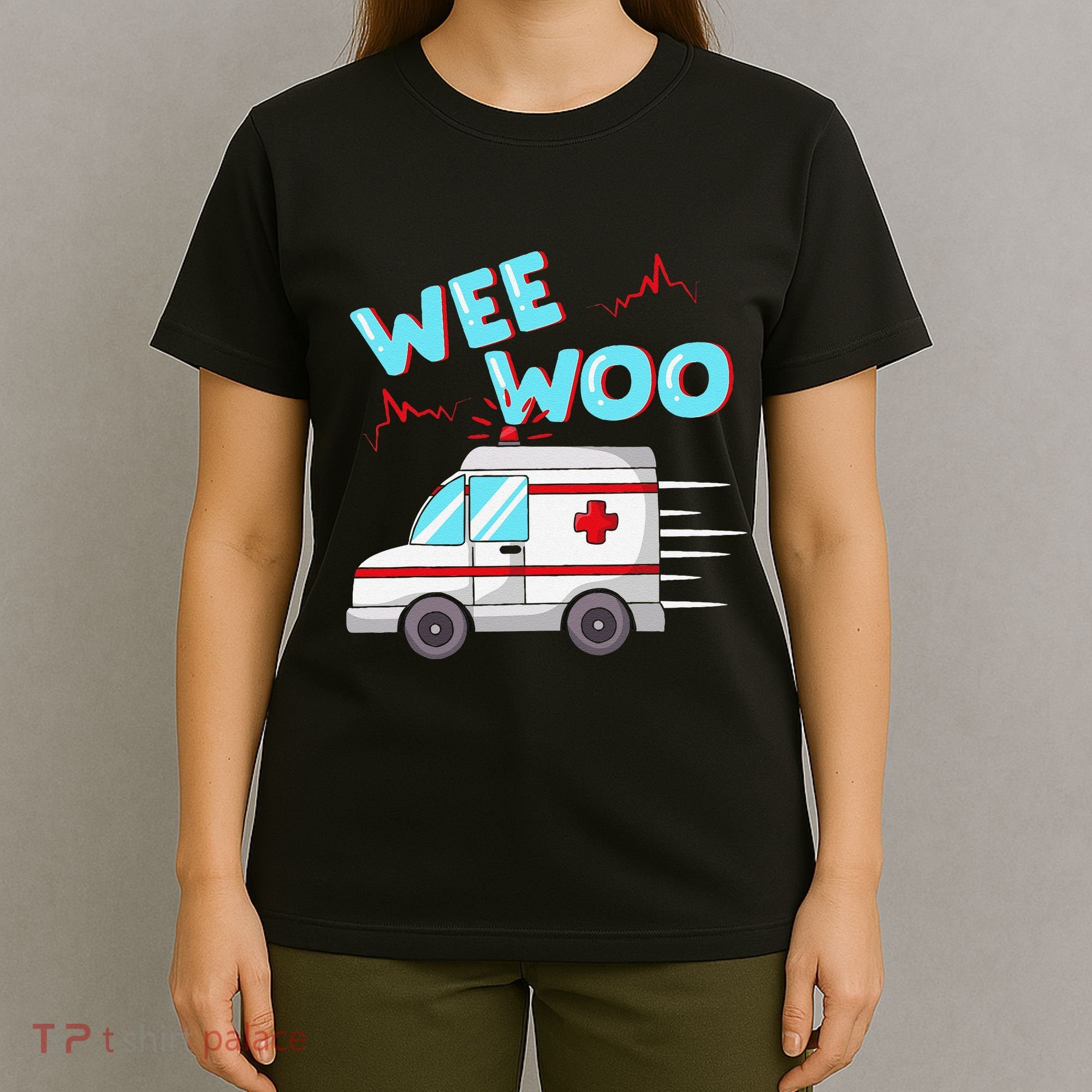 Ems Ambulance Wee Woo Paramedic Emt Gift Boo Boo Bus T-Shirt