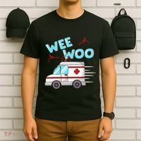 Ems Ambulance Wee Woo Paramedic Emt Gift Boo Boo Bus T-Shirt thumb 6