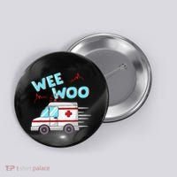 Ems Ambulance Wee Woo Paramedic Emt Gift Boo Boo Bus Button thumb 0