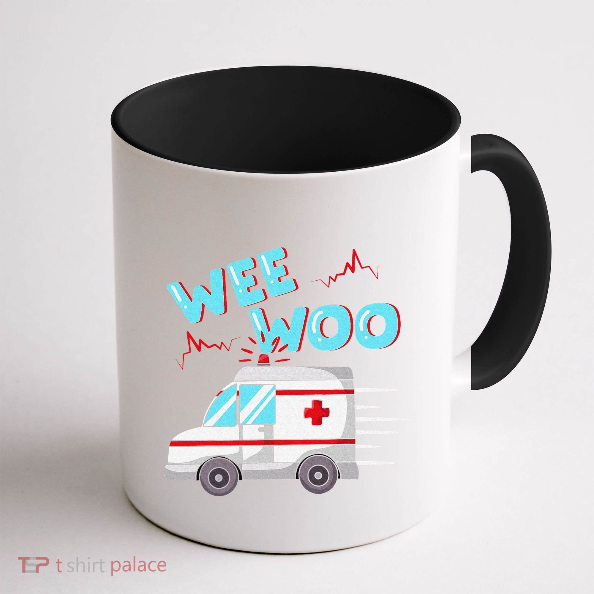 Ems Ambulance Wee Woo Paramedic Emt Gift Boo Boo Bus Coffee Mug