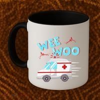 Ems Ambulance Wee Woo Paramedic Emt Gift Boo Boo Bus Coffee Mug thumb 2