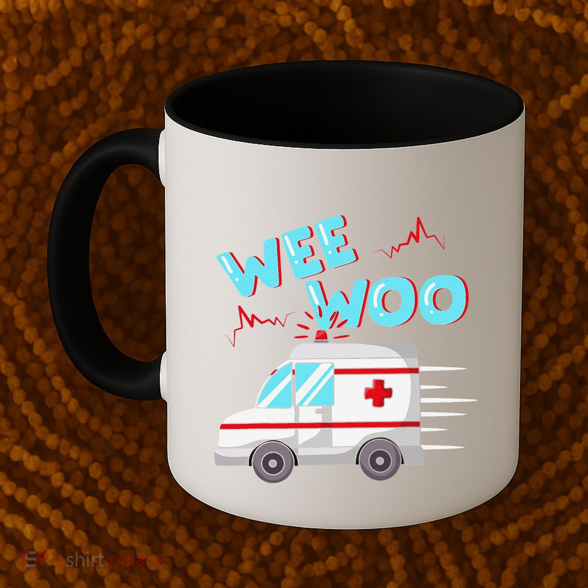 Ems Ambulance Wee Woo Paramedic Emt Gift Boo Boo Bus Coffee Mug