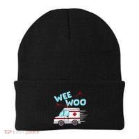Ems Ambulance Wee Woo Paramedic Emt Gift Boo Boo Bus Beanie thumb 0