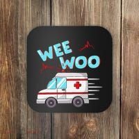 Ems Ambulance Wee Woo Paramedic Emt Gift Boo Boo Bus Coaster thumb 0