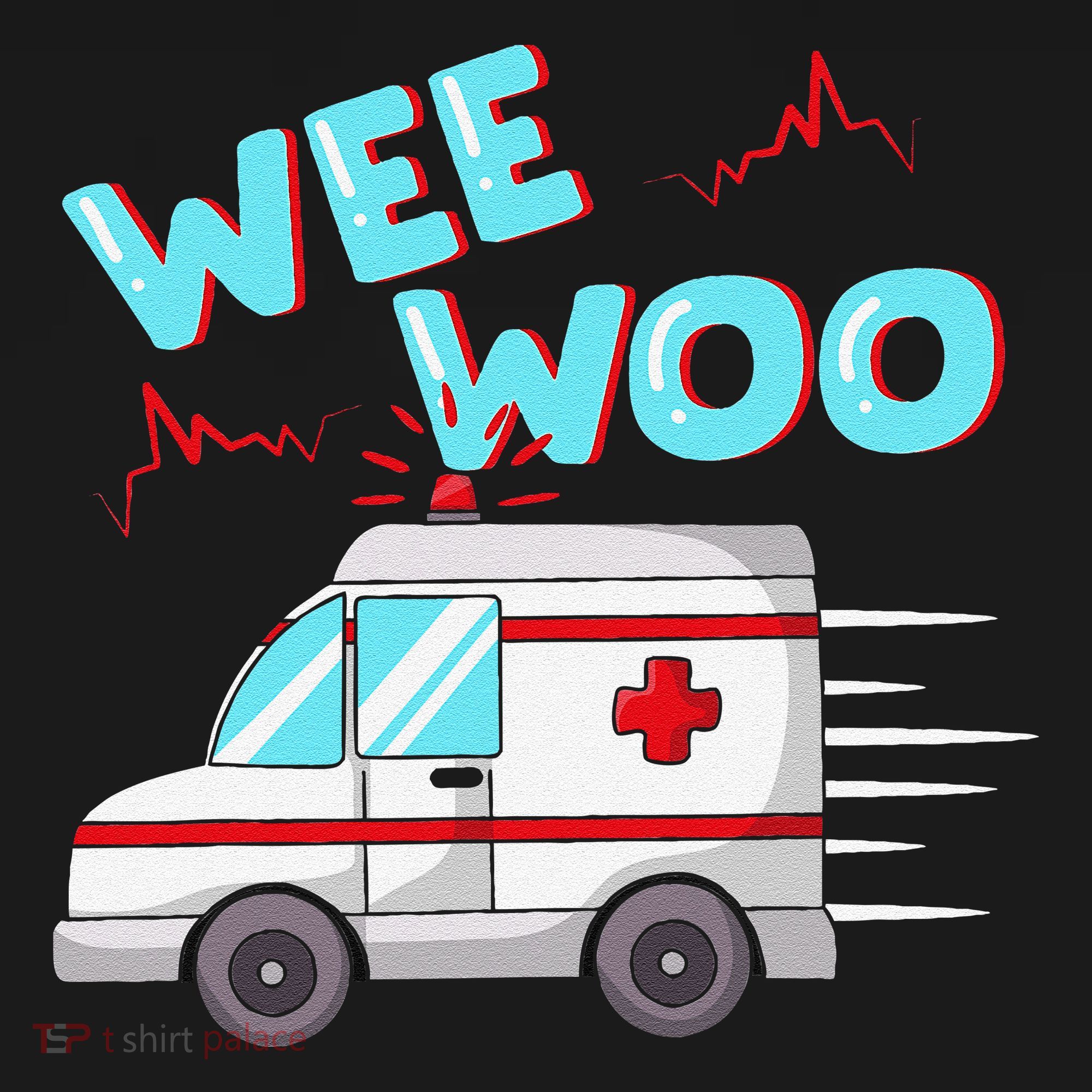 Ems Ambulance Wee Woo Paramedic Emt Gift Boo Boo Bus Women's Hoodie