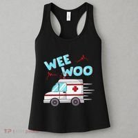 Ems Ambulance Wee Woo Paramedic Emt Gift Boo Boo Bus Women's Tank Top thumb 3