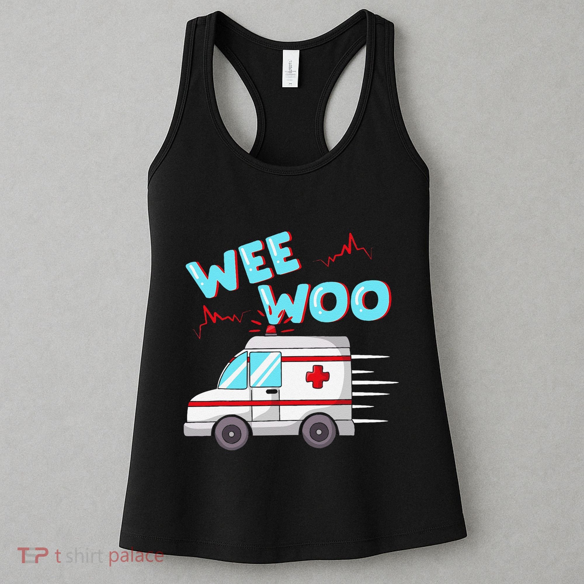 Ems Ambulance Wee Woo Paramedic Emt Gift Boo Boo Bus Women's Tank Top